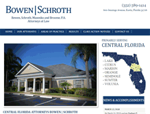 Tablet Screenshot of bowenschroth.com